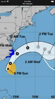 noaa hurricane center iphone screenshot 2