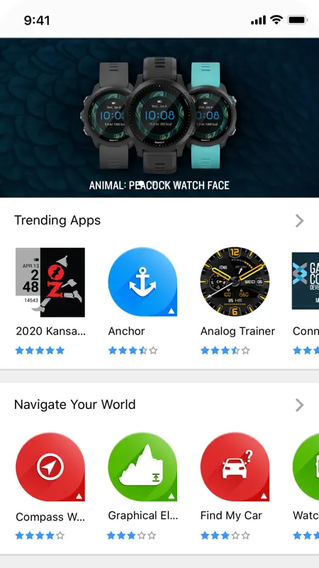 Connect IQ™ Store screenshot 1 of 4