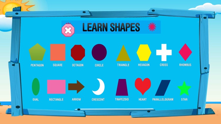 Learning Shapes & Colors Games