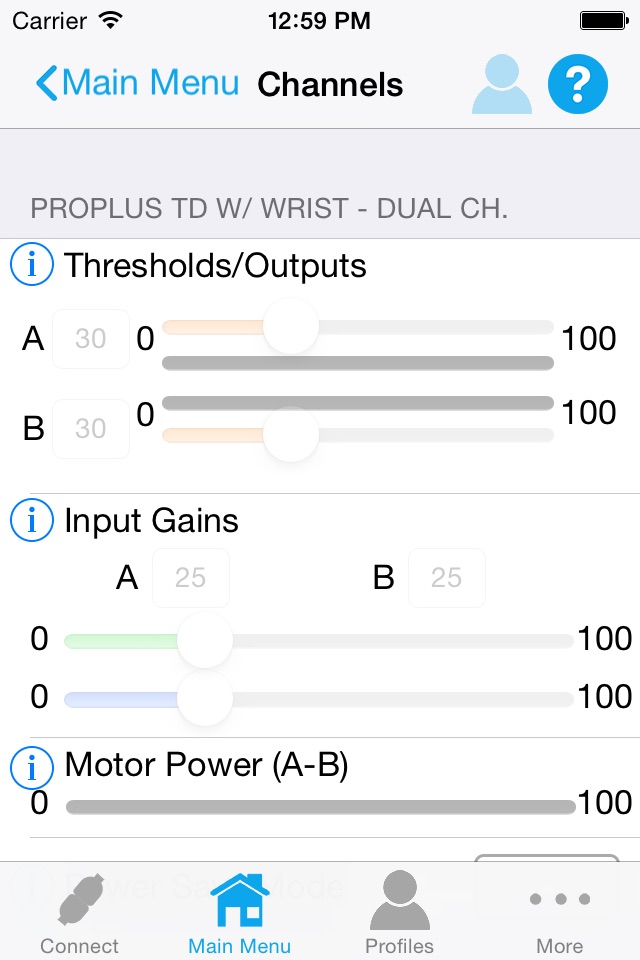 Motion Control User Interface screenshot 3