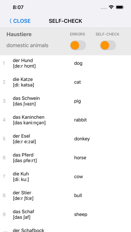 Learn German words with ST screenshot-6