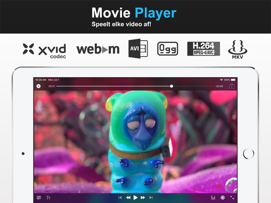 Movie Player 3 iPad app afbeelding 1