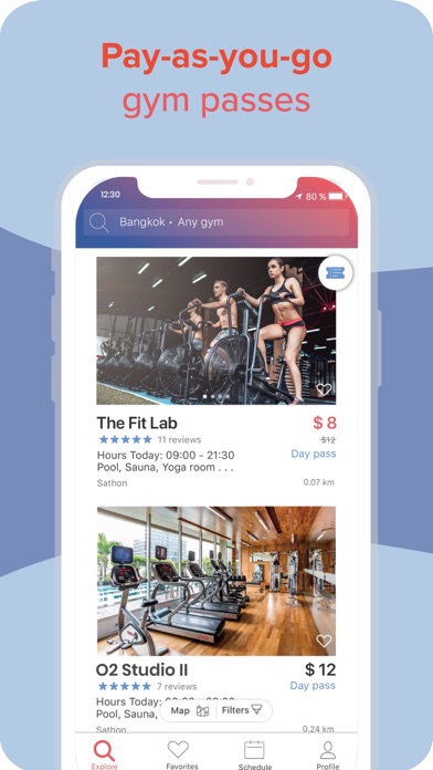 Screenshot #1 pour FitTripper - Gym Pass Finder