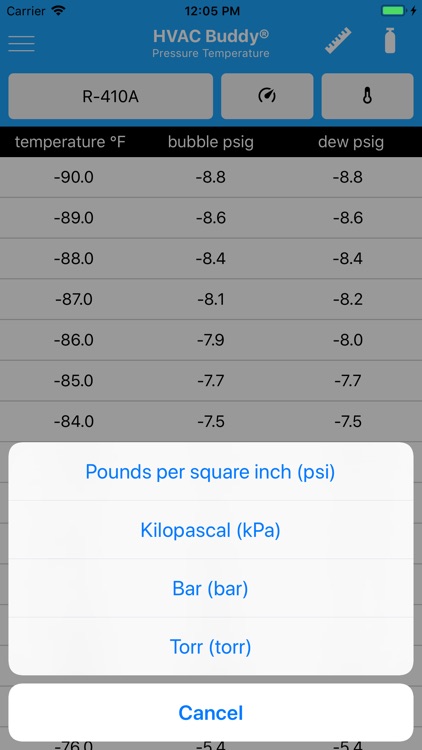 HVAC Buddy® Press Temp screenshot-5