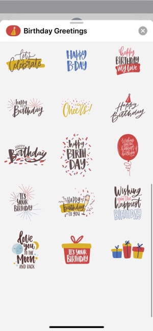 Birthday Greetings Stickers(圖3)-速報App