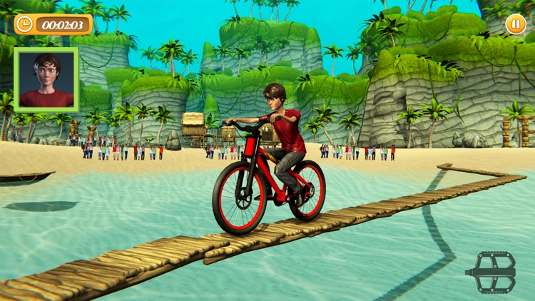 Impossible BMX rider