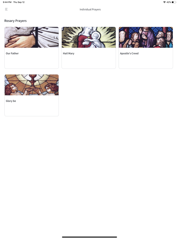 Family Rosary's Mobile Rosary iPad screenshot 2 - Lifestyle app