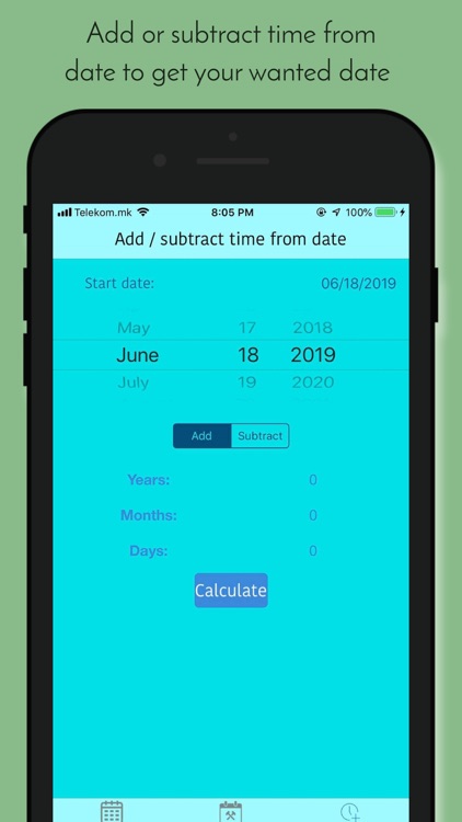 Date calculator assistant