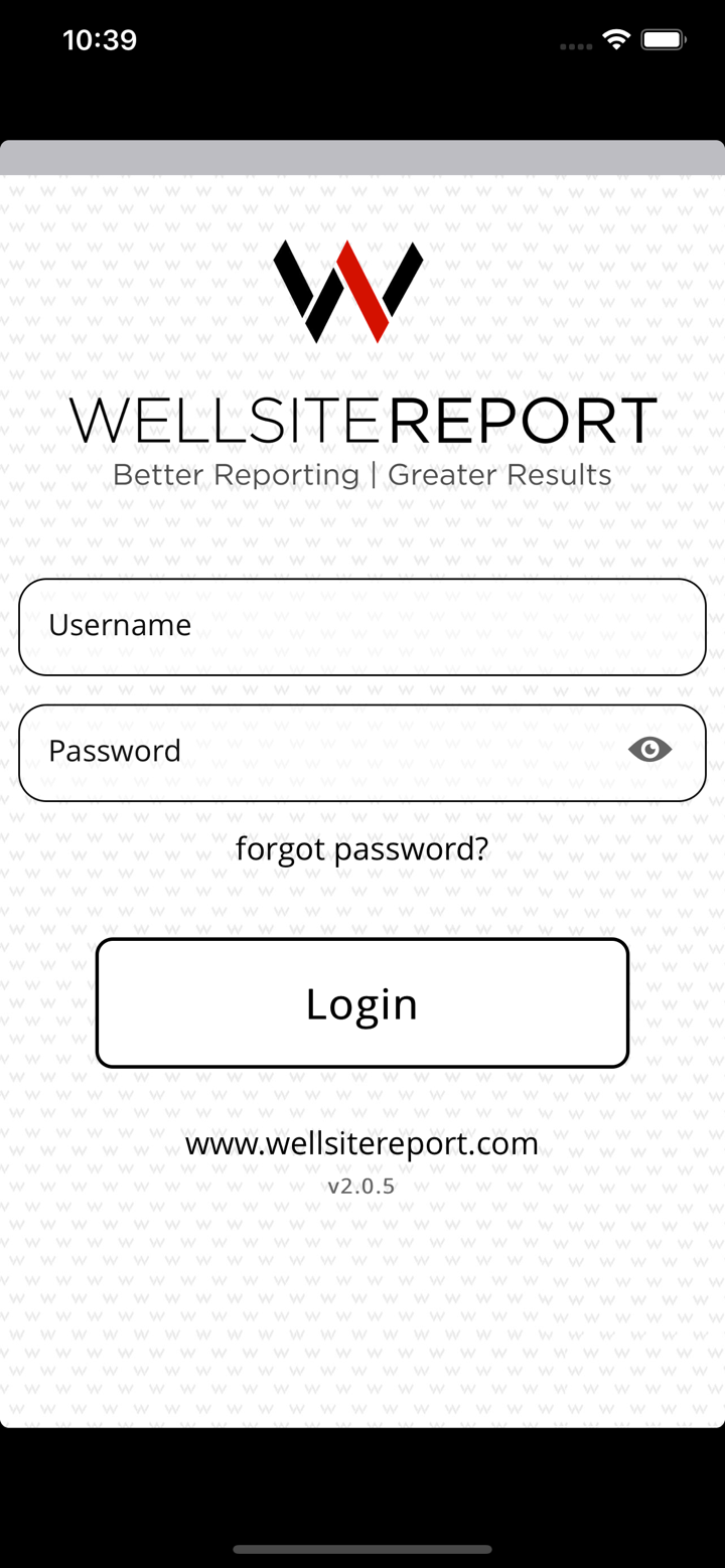 Wellsite Report screenshot 1
