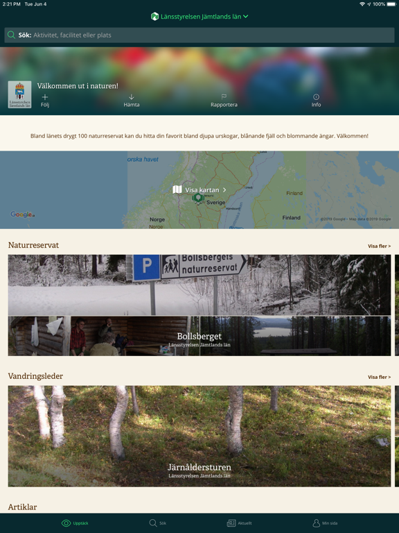 Screenshot #4 pour Jämtlands Naturkarta