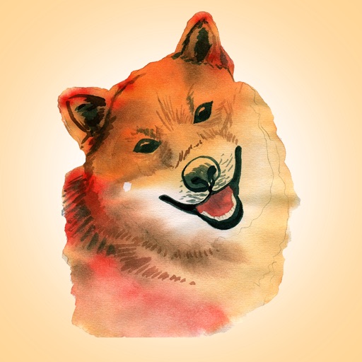 Cute Dog Illustration Icon