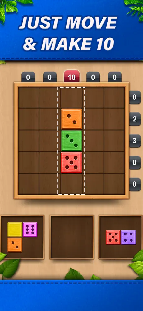 TENX - Wooden Number Puzzle