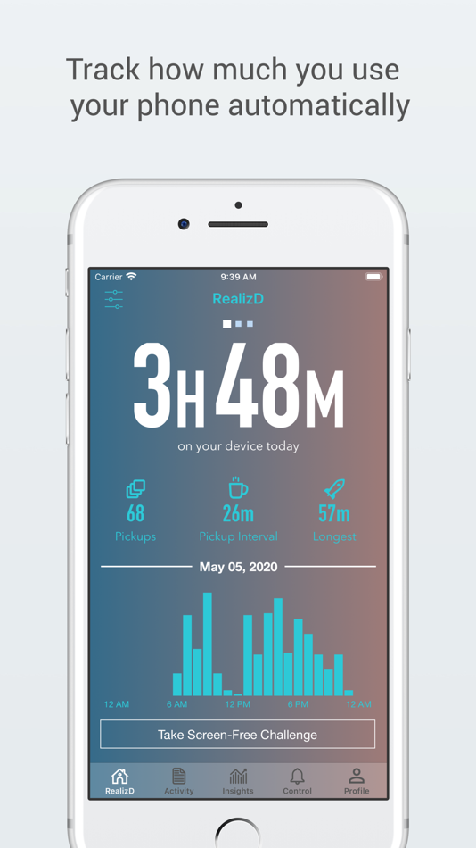 RealizD - Screen Time Tracker - 4.5 - (iOS)