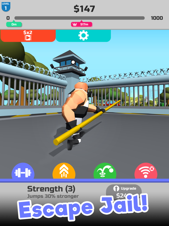 Screenshot #4 pour Mr Pole Vault: Escape Plan