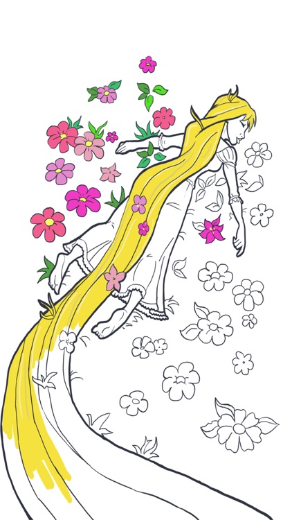 Paint Princess Rapunzel