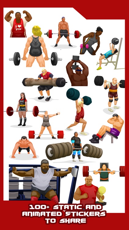 Powerlifting Emoji Stickers