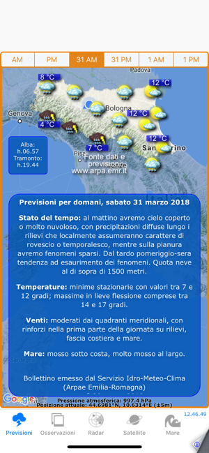 ‎METEO EMILIA ROMAGNA Screenshot
