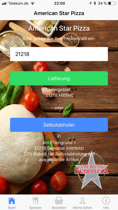American Star Pizza Screenshot
