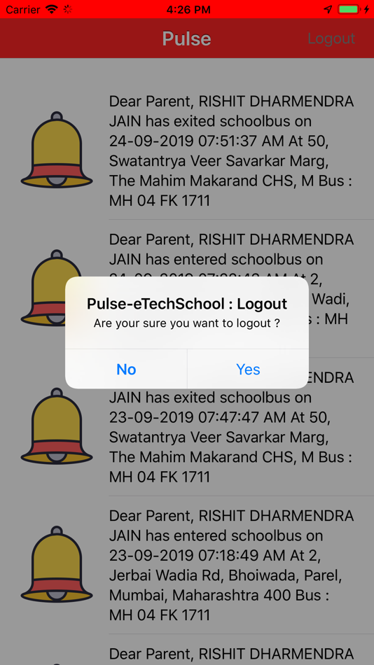 #4. Pulse - eTechSchool (iOS) Podle: Techlead Software Engineering Pvt. Ltd.