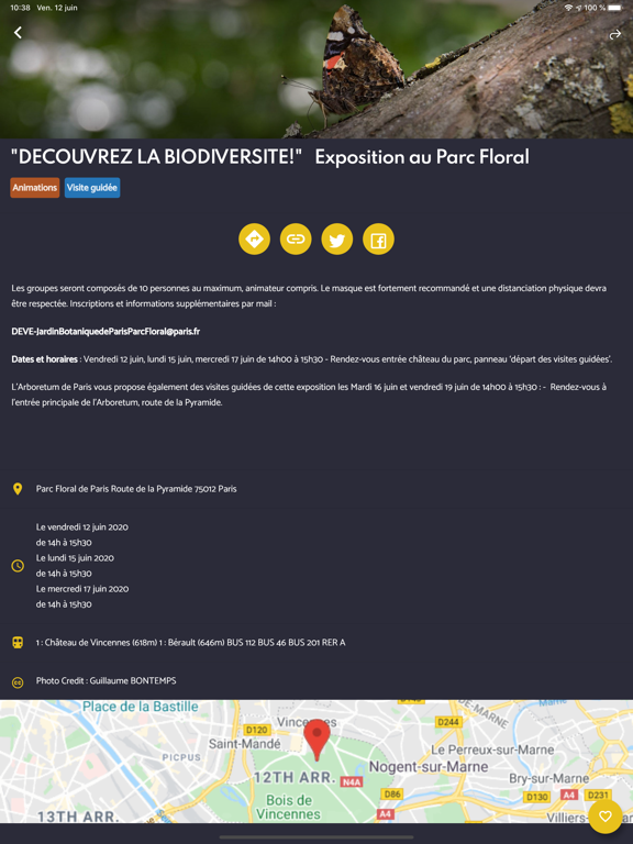 Parissi - events in Paris iPad screenshot 4 - News app