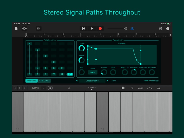 NFM – AUv3: FM Synth