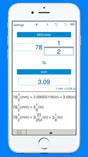 inches to mm converter iphone screenshot 3