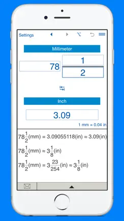 Inches to mm converter iPhone image 3