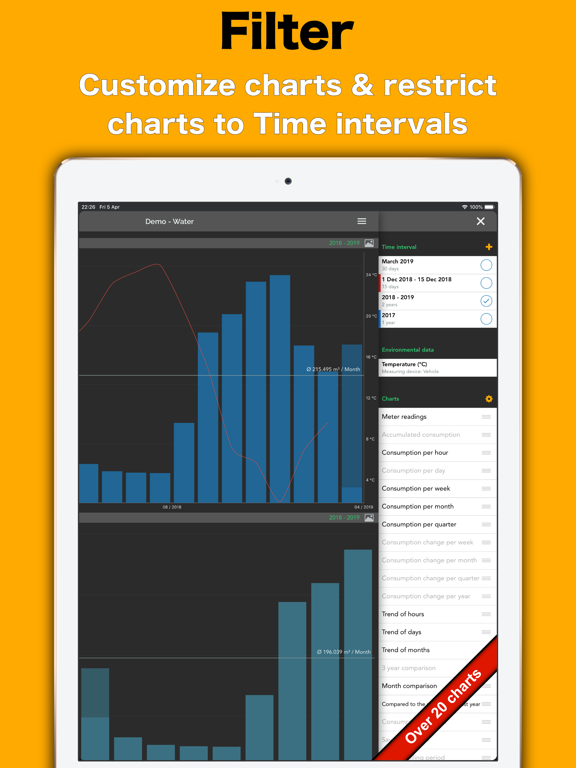 Energy Tracker iPad screenshot 7 - Finance app