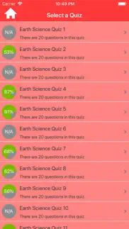 the earth science trivia iphone screenshot 2