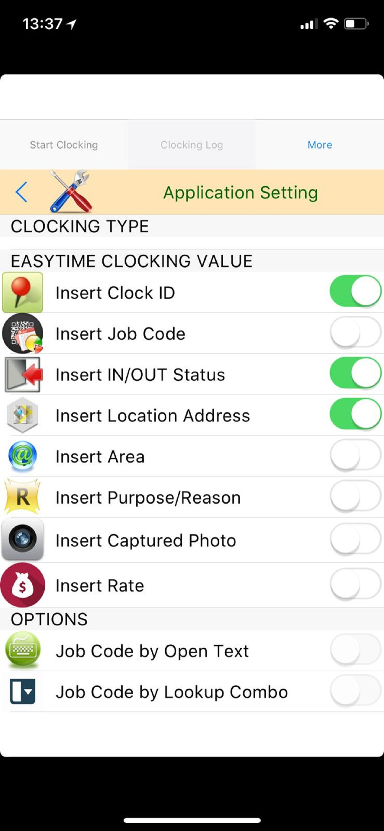 EasyTime Clocking App v7