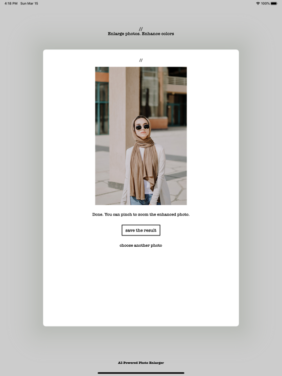 Screenshot #5 pour Enlarger - AI Photo Upscale