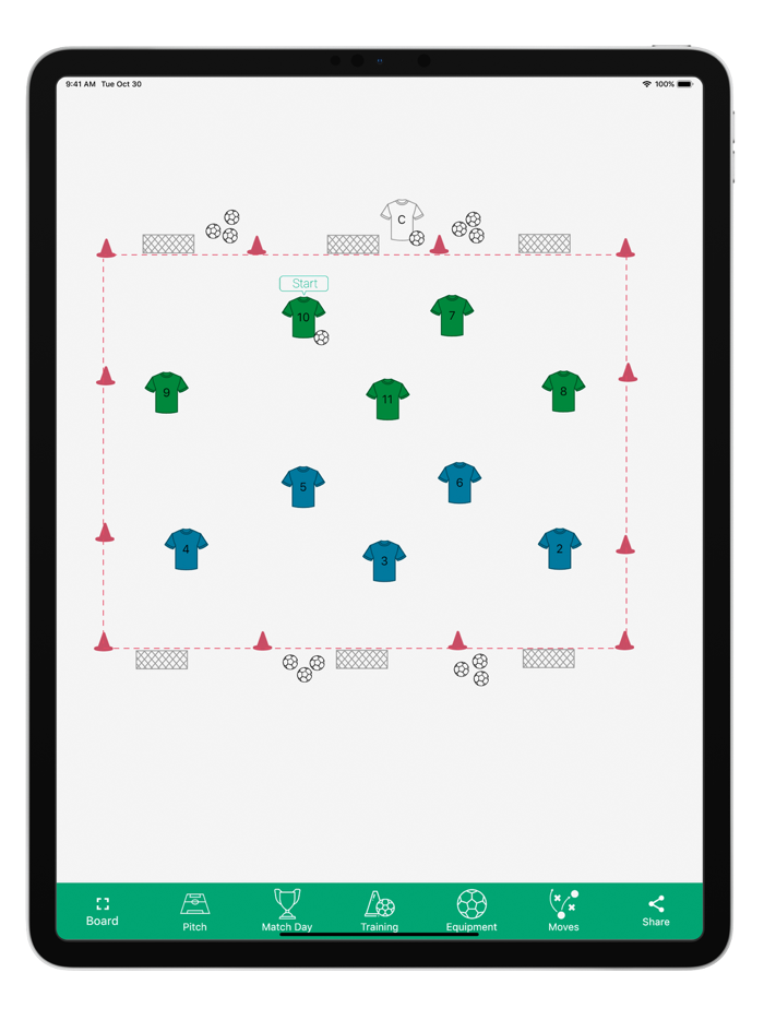 Football Tactic Board moves