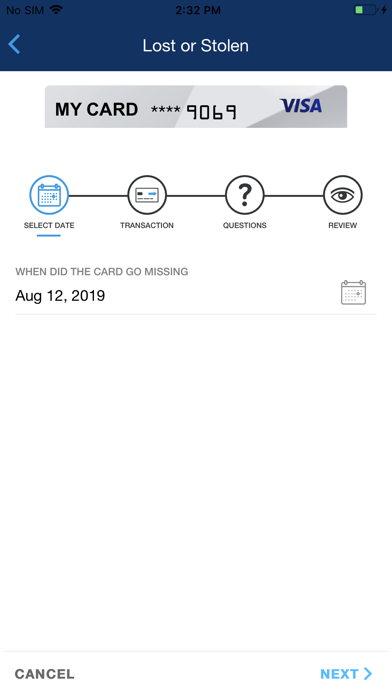 SFCU Visa CC Screenshot