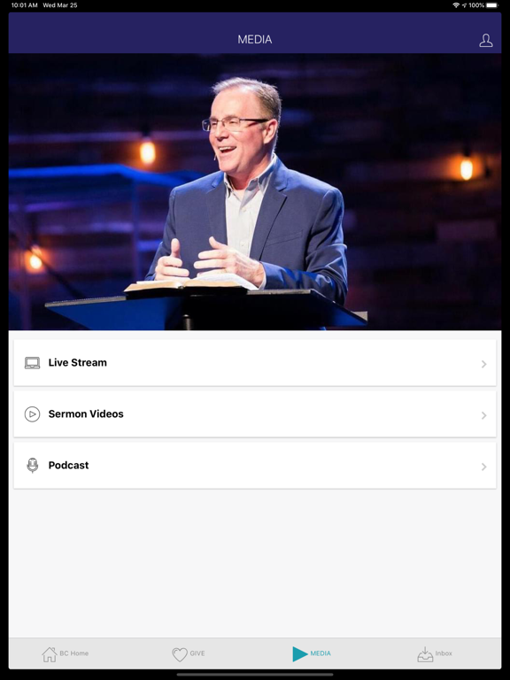 BEAR CREEK CHURCH APP iPad screenshot 2 - Lifestyle app