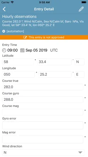 Napa LogBook screenshot 2