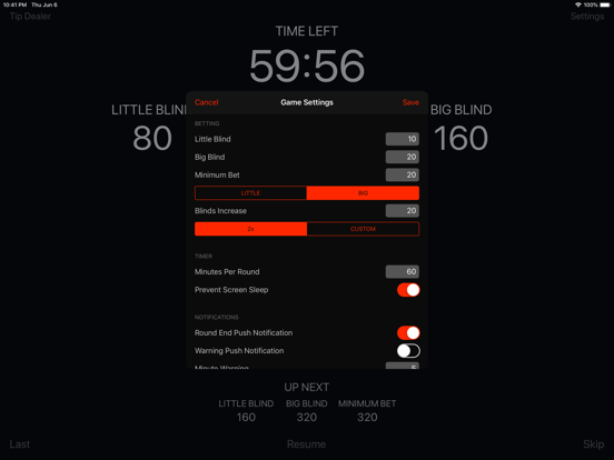 Screenshot #2 for Garage Poker Timer