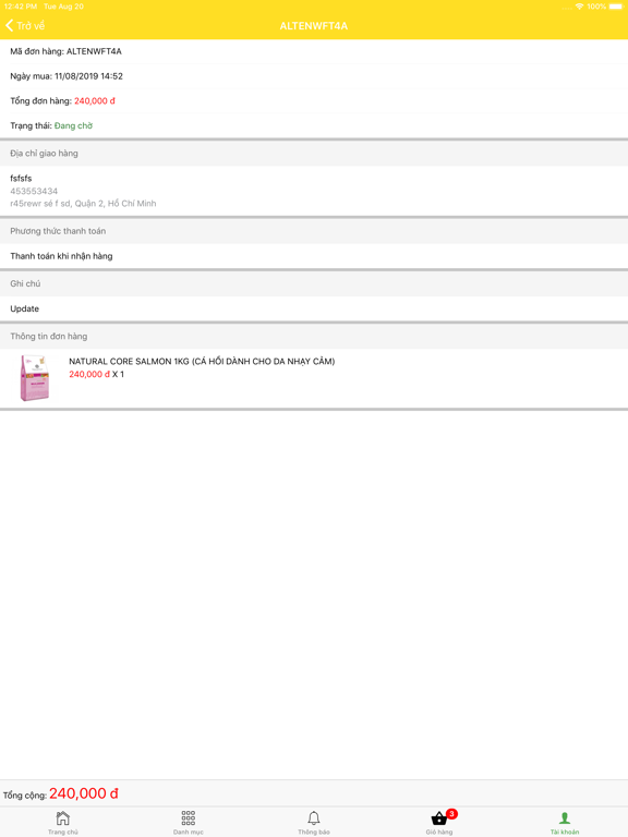 Pet24h iPad screenshot 7 - Shopping app