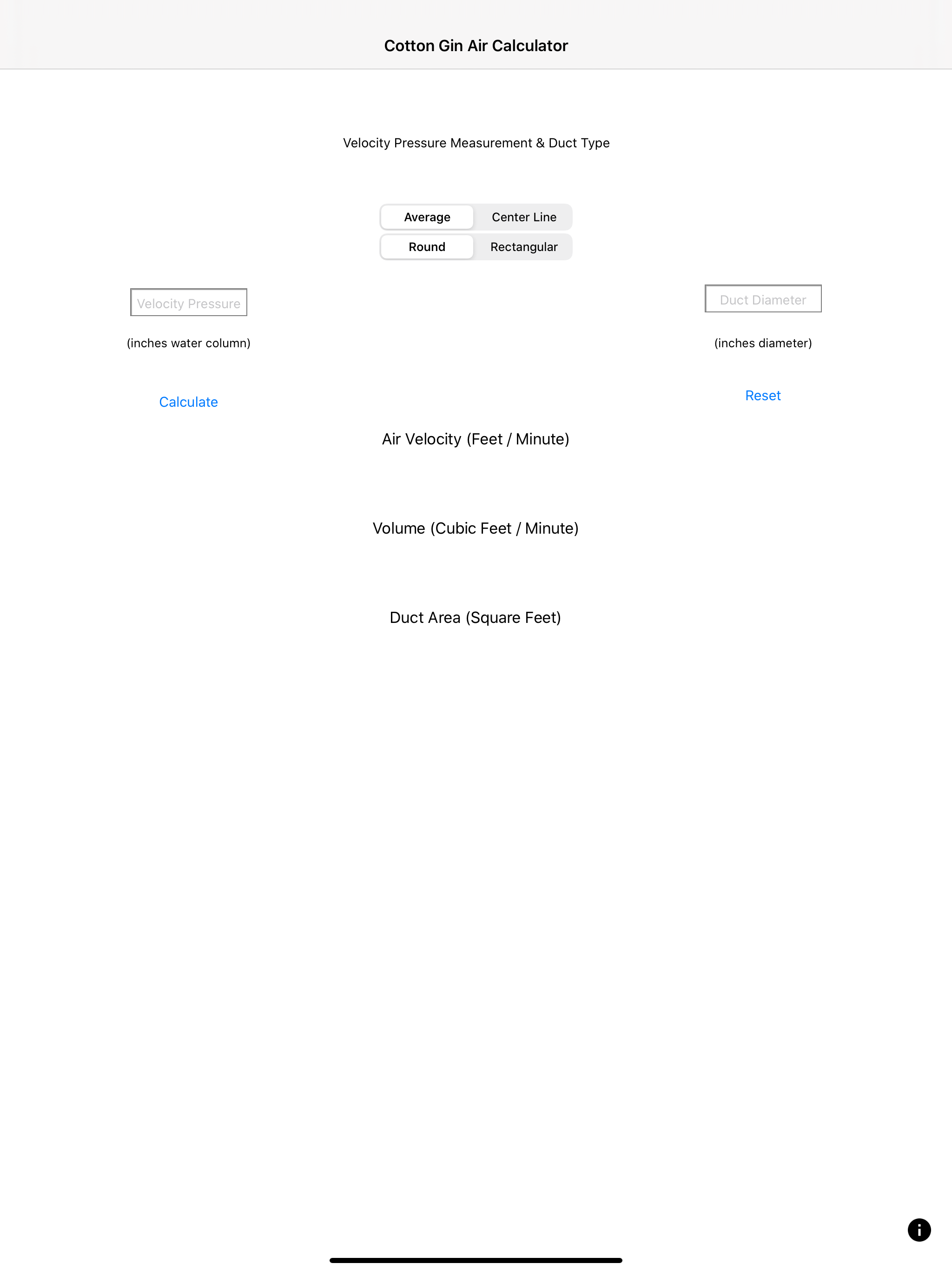 Cotton Gin Air Calculator