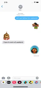 Disney Stickers: Moana screenshot #2 for iPhone