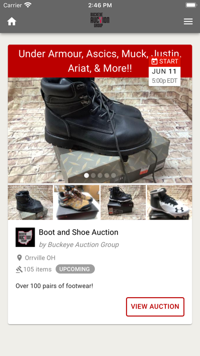 Buckeye Auction Group Screenshot