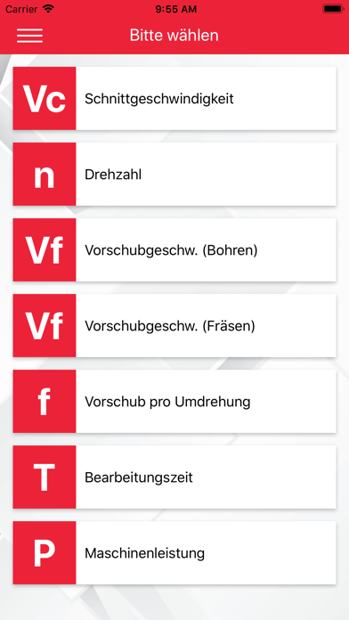 Märklen - Schnittdatenrechner Screenshot 1 - AppWisp.com Märklen - Schnittdatenrechner Screenshot 1 - AppWisp.com