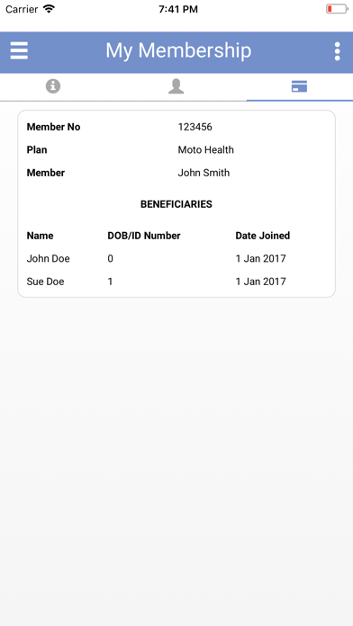 MOTO Healthcare Screenshot