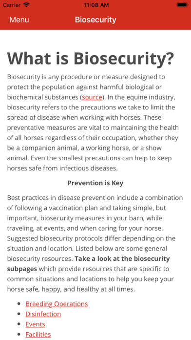 EDCC Disease Alerts Screenshot