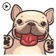 Animated Funny French Bulldog app icon - Stickers app for iPhone