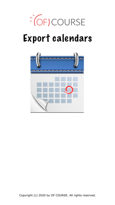 Export calendars screenshot 1