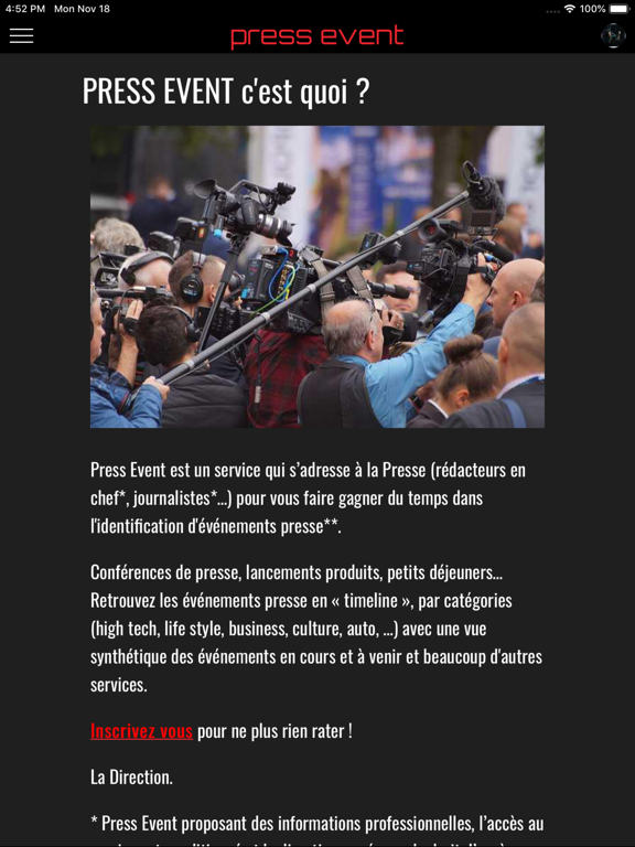 Screenshot #5 pour Press Event