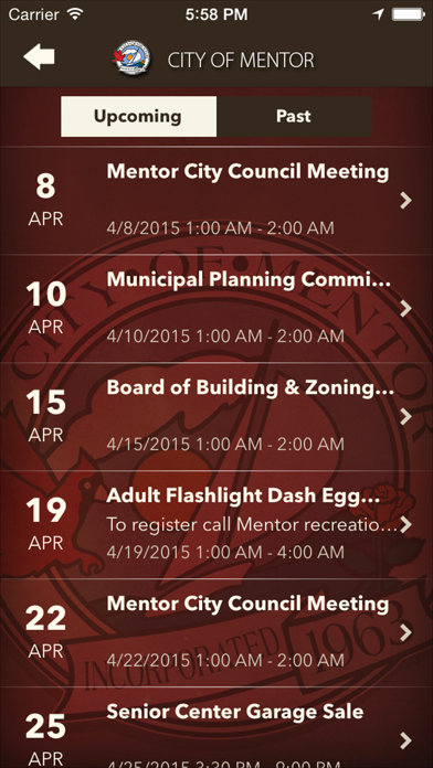 City of Mentor, Ohio Screenshot