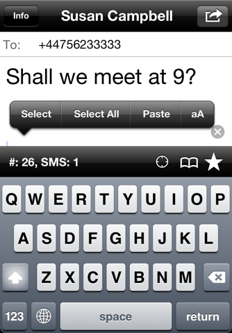 SMS touch - náhled