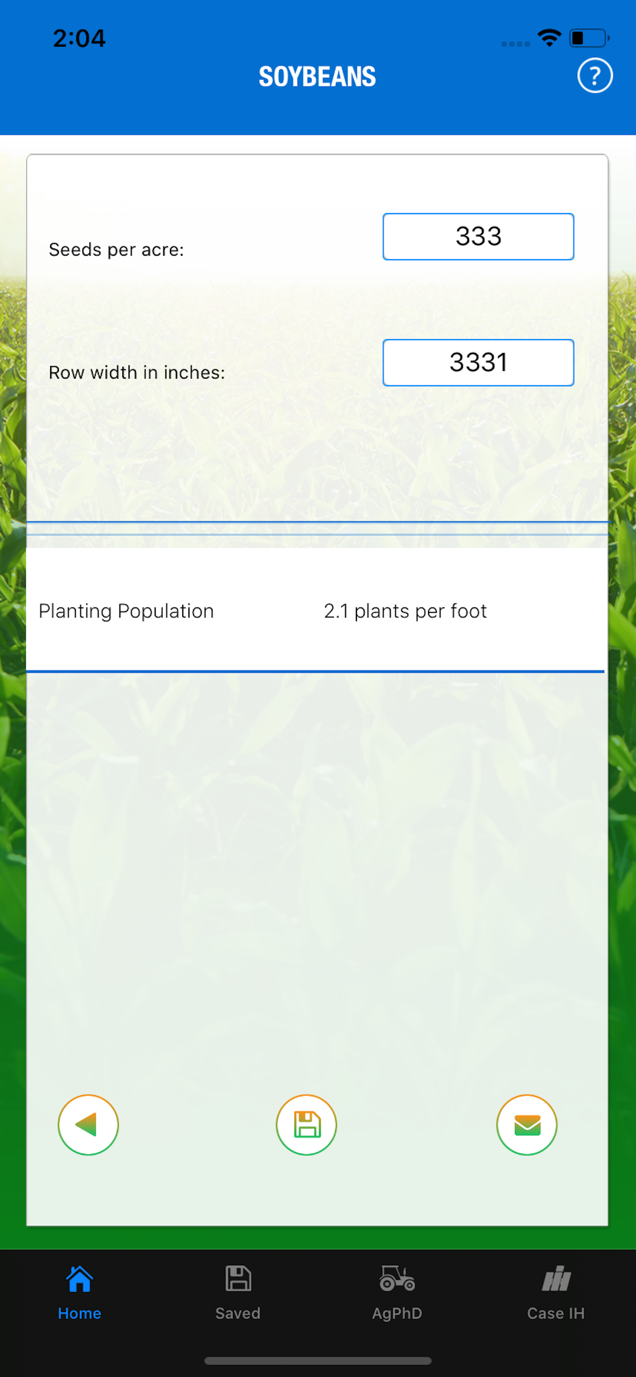 Planting Population Calculator