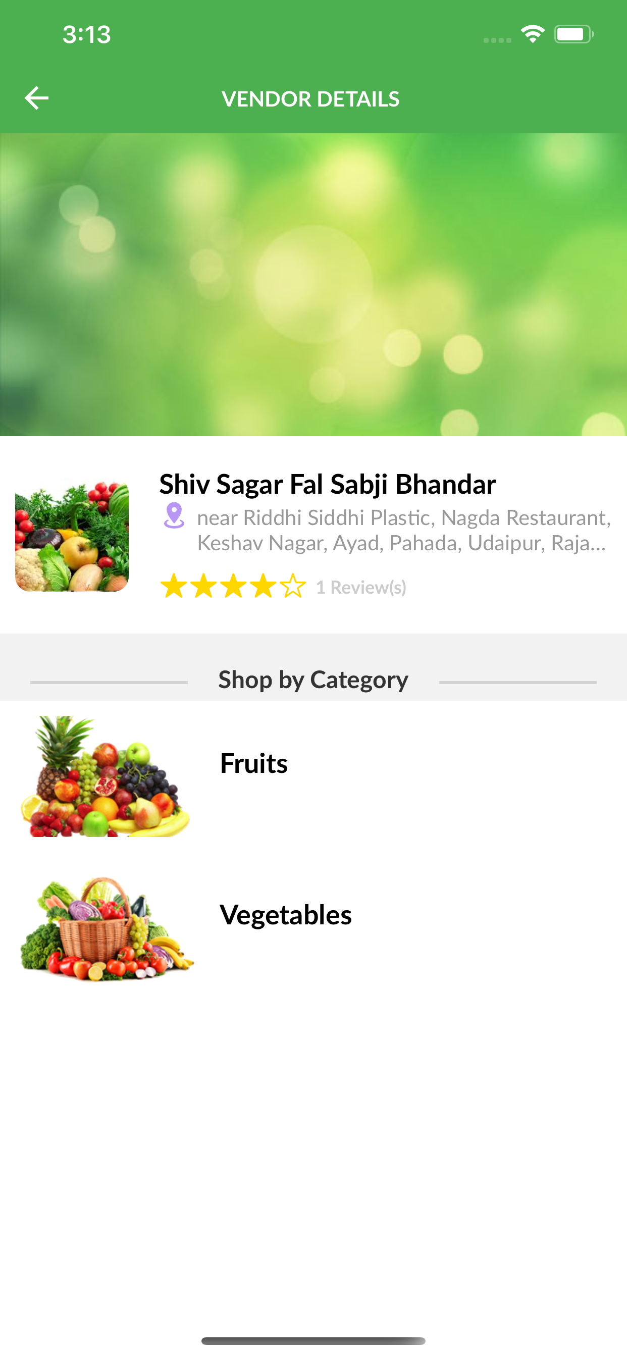 Vegetable Hut